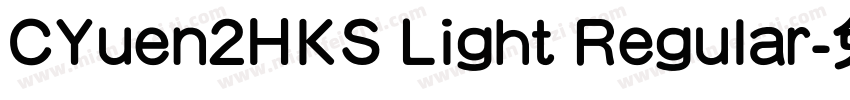 CYuen2HKS Light Regular字体转换